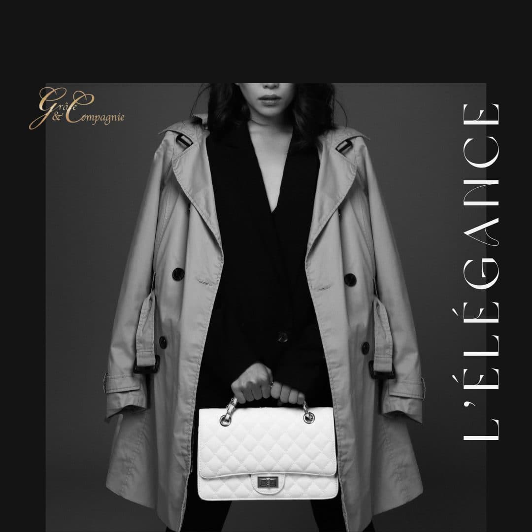 L'élégance : trench et sac matelassé