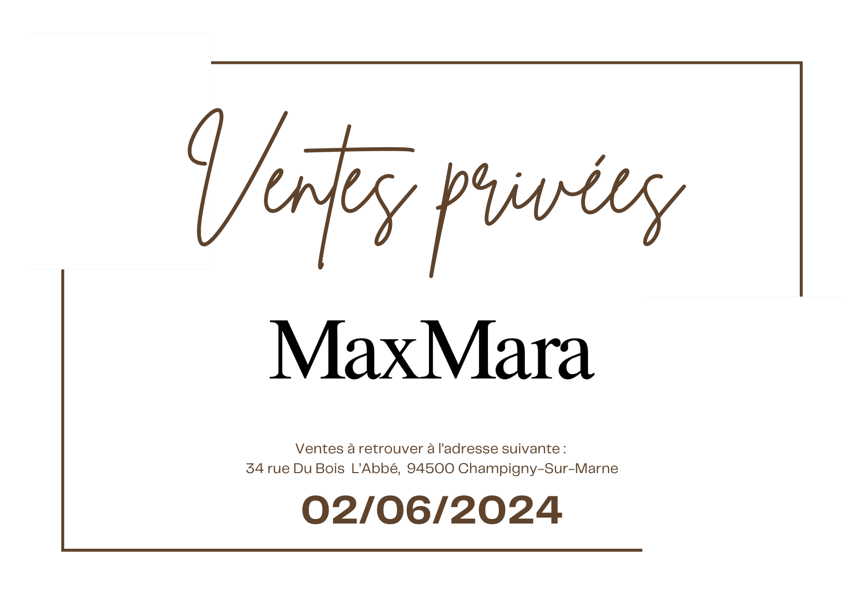Ventes privées MaxMara — 2024-06-02