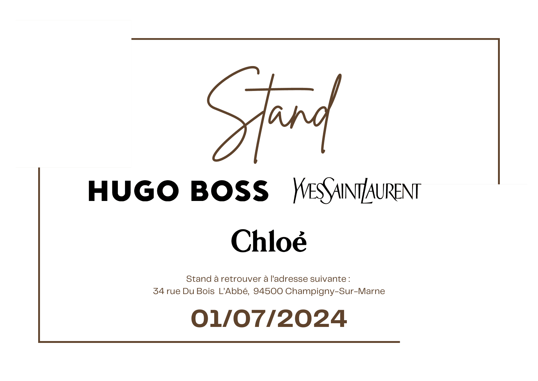Stand Hugo Boss, Yves Saint Laurent, Chloé — 2024-07-01